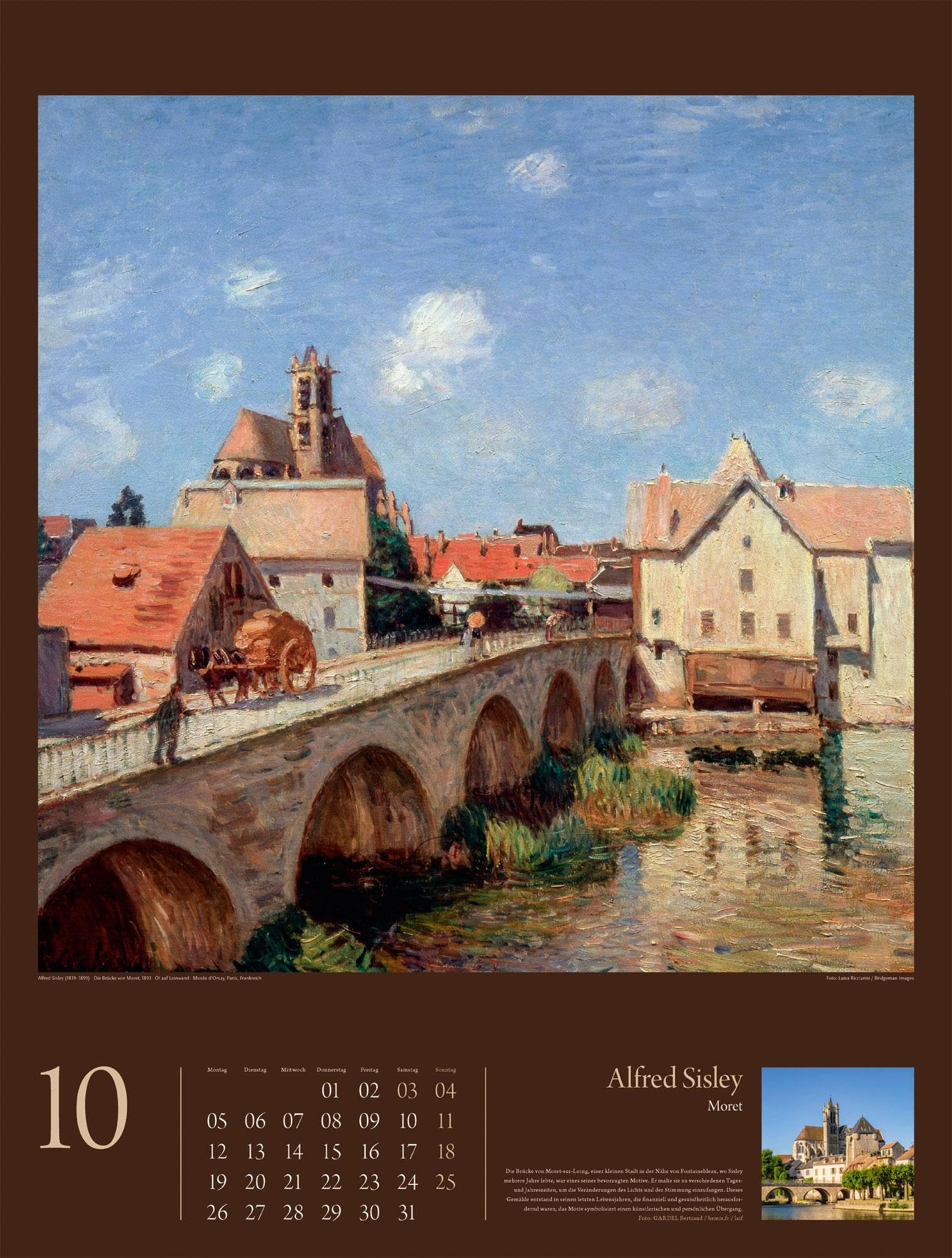 KunstGeschichten Kalender 2026 | Meisterwerke und die Orte ihrer Inspiration | Informativer Kunstkalender im großen Hochformat (50x66 cm) | Mit Texten