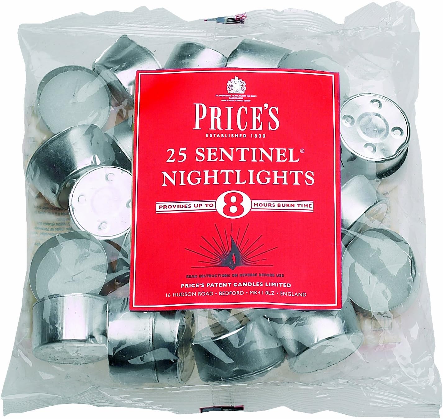 Prices Patent Candles Sentinel Nightlight Bag, Pack of 25