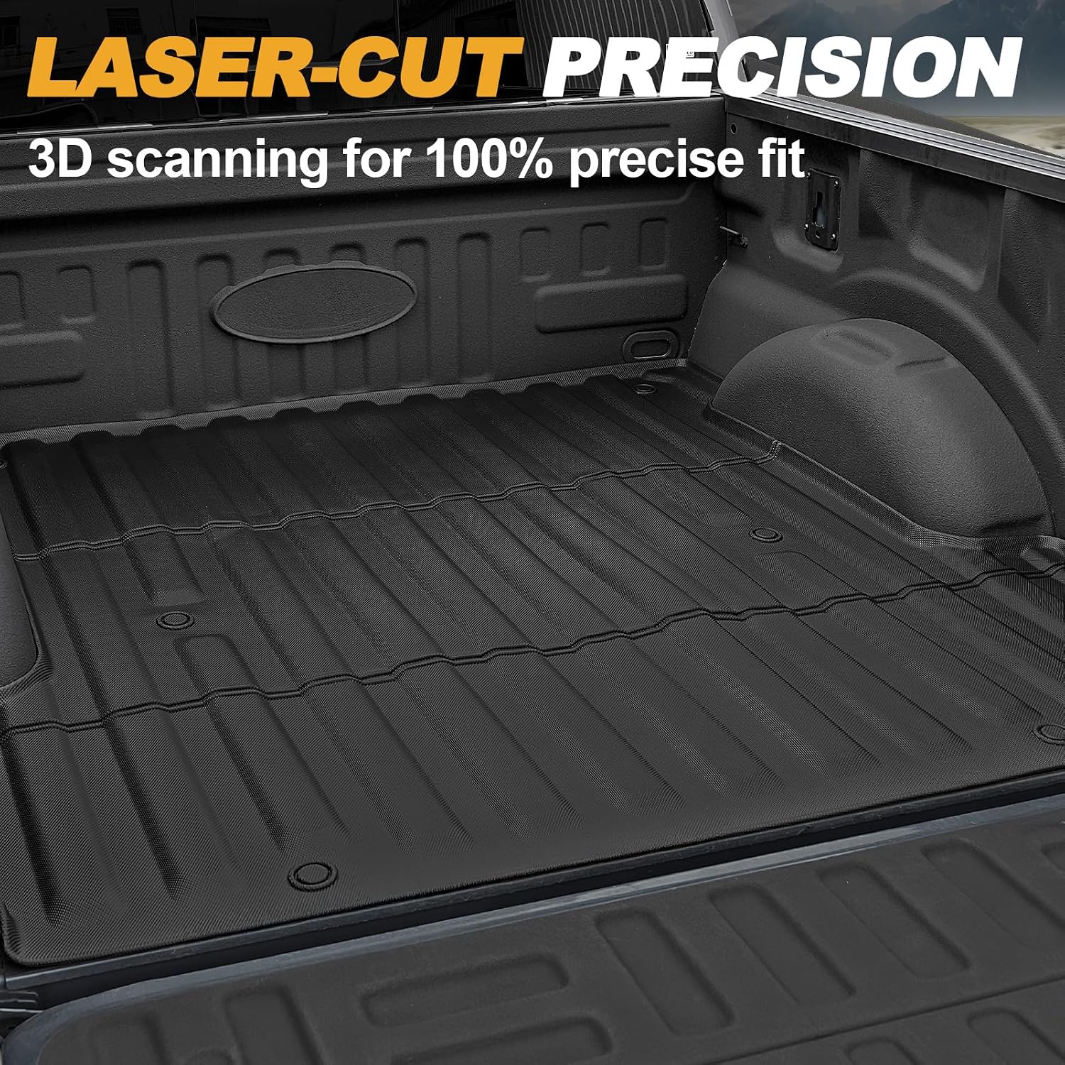 Truck Bed Mat for Ford F150 2015-2025 2026, All Weather Trunk Bed Liner for 2025 Ford F-150 Raptor Lightning Accessories, 5.5FT 67.1'' TPE Cargo Liner Truck Mat (Not Fit 6.5FT/8FT Bed)