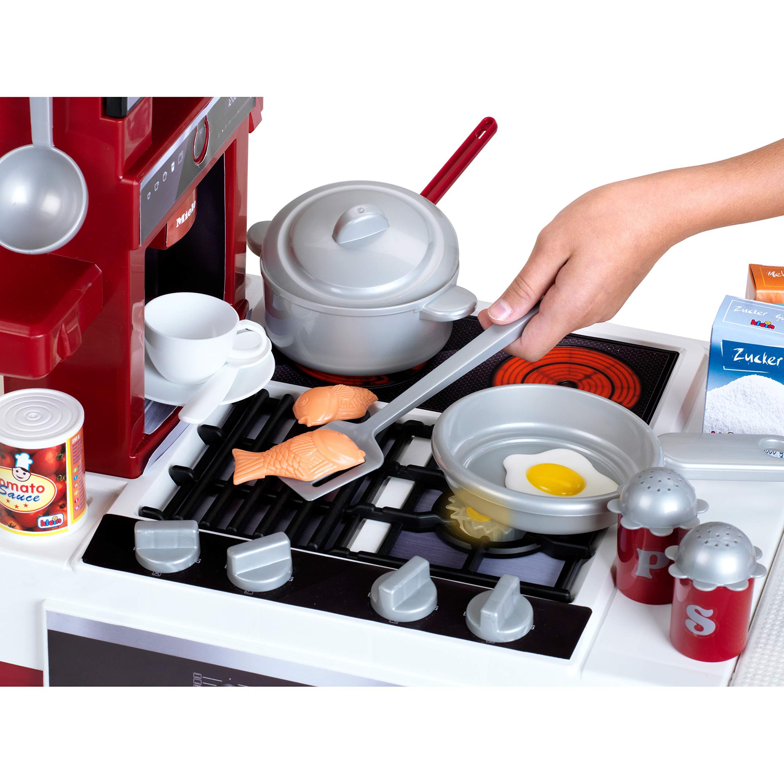 Theo Klein 7158 Cucina Miele Star, Cucina Giocattolo per Bambini Utilizzabile da Entrambi i Lati, con numerosi Accessori e Tante opzioni di Gioco, Giocattoli per Bambini dai 3 Anni in su