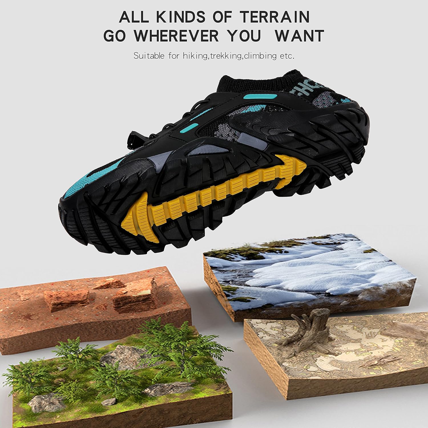 TANGYUGEN Water Shoes Mens Womens Hiking Shoes Beach Aqua Shoes Slip Resistant Lightweight Breathable Outdoor Walking Jogging Travel Trail Trekking Climbing Shoes - Image 5