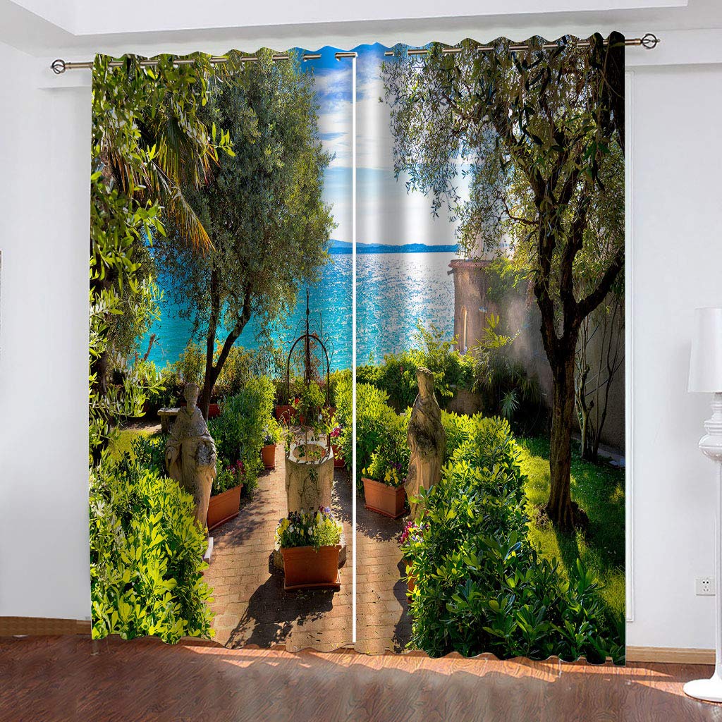 Rideaux occultants salon cuisine anti froid isolants thermiques 234x230cm