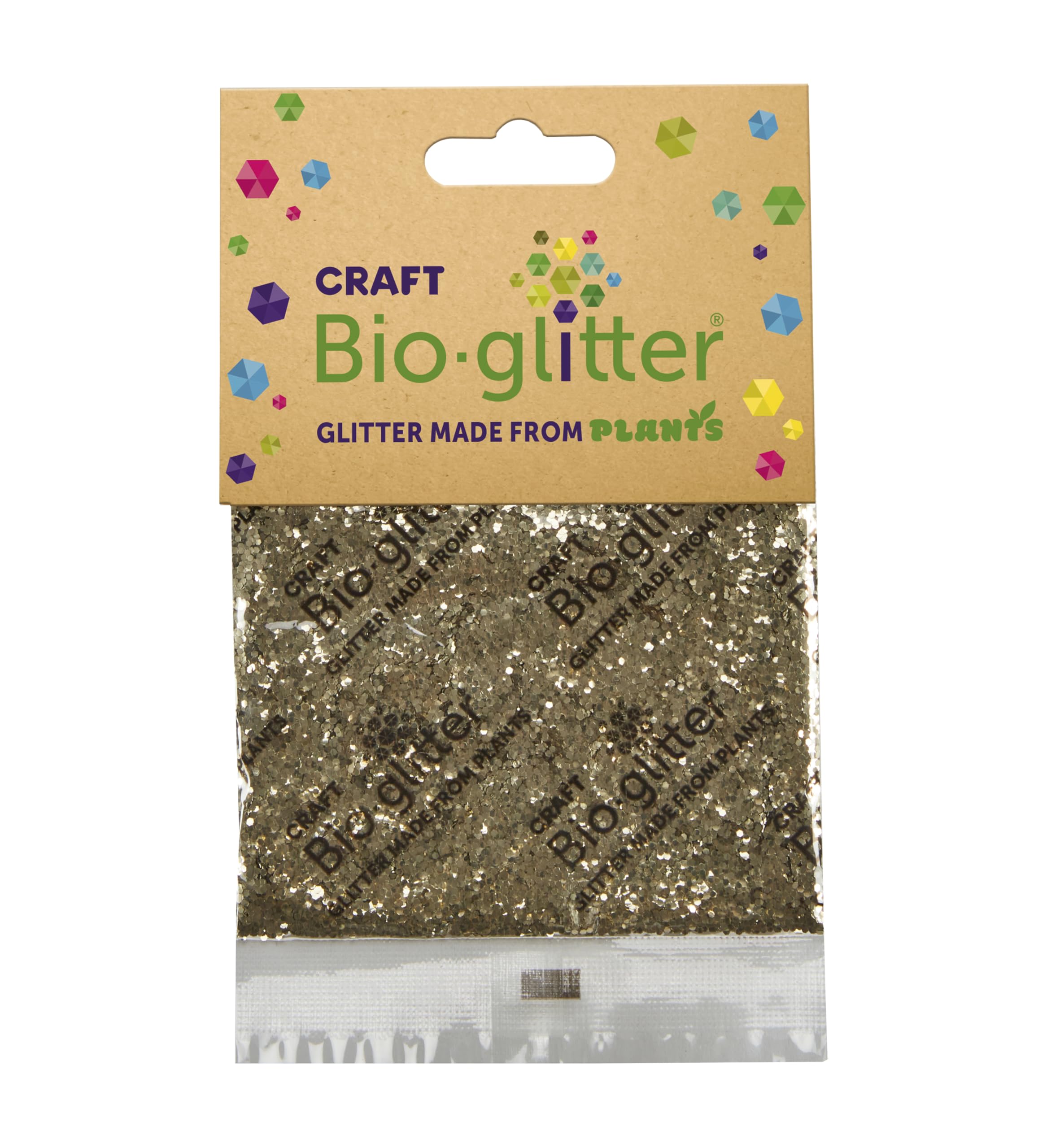 Craft Biodegradable Glitter, Chunky Glitter, Arts and Crafts for Kids, Card Making, Decorations, Candle Making, Eco-Friendly, Cruelty Free - Champagne - 20g x 10