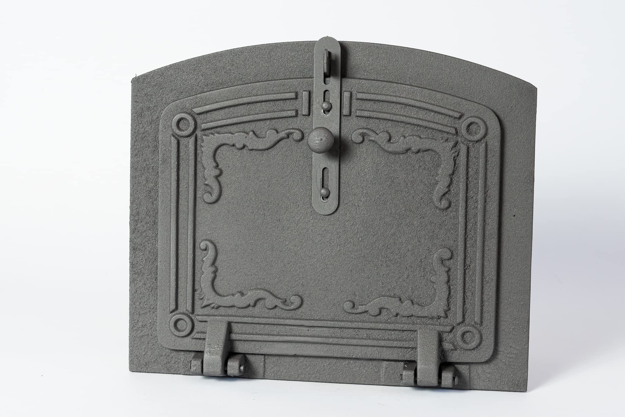 SEZAM Porte de four décorative en fonte - avec poignée, porte de four à pain - porte de four en pierre - porte de four à pizza 25,7 x 4 x 32,5 cm