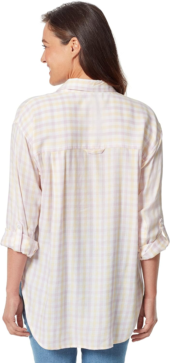 Gloria Vanderbilt Women's Amanda Monogram Button Down Shirt - Image 3