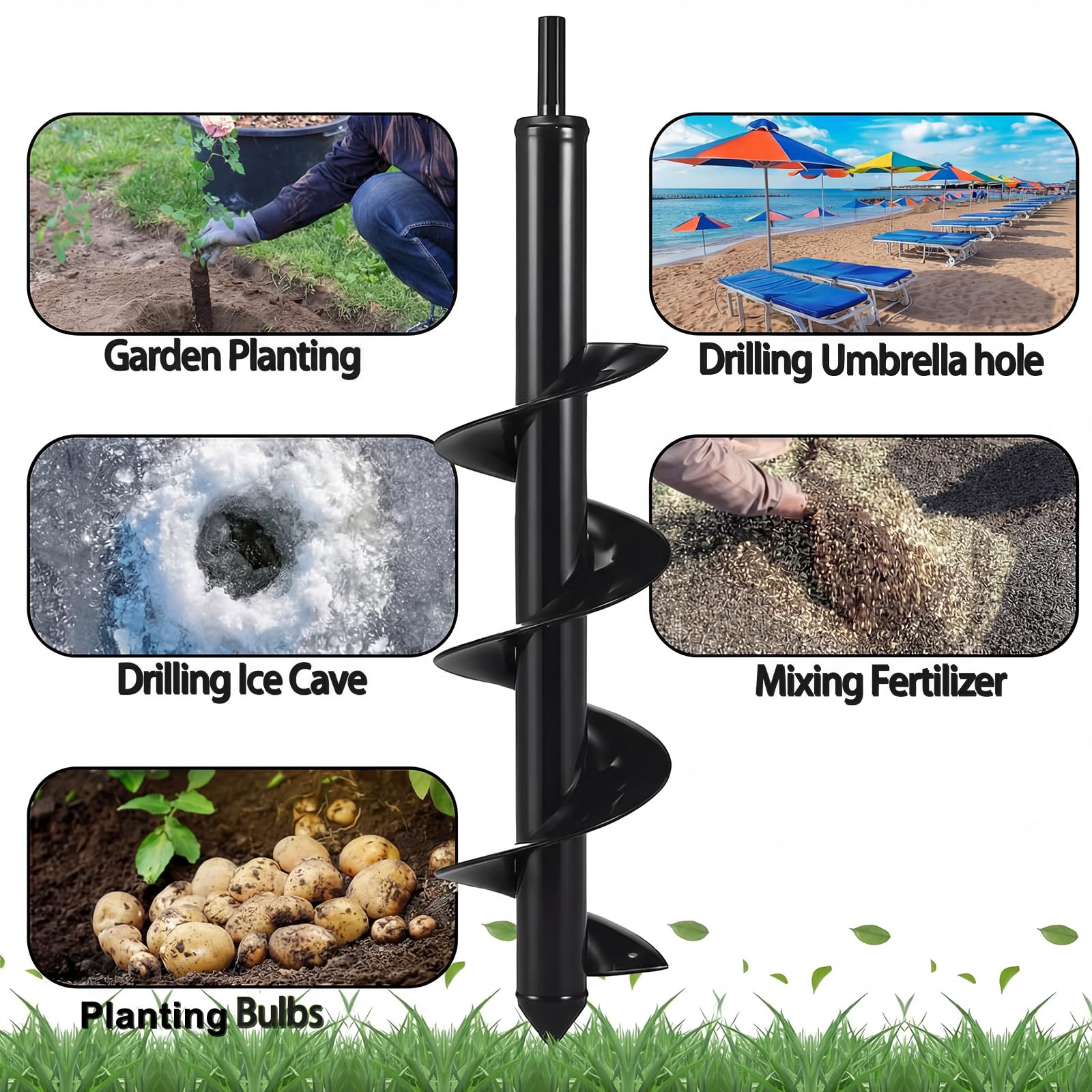 Heavy Duty Auger Drill Bit - Plant Trees & Shrubs -5 Heavy Duty Auger Drill Bit - Plant Trees & Shrubs -5