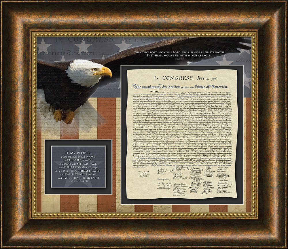 18" x 21" x 0.5" If My People 18"x21" Declaration of Independence Framed Art