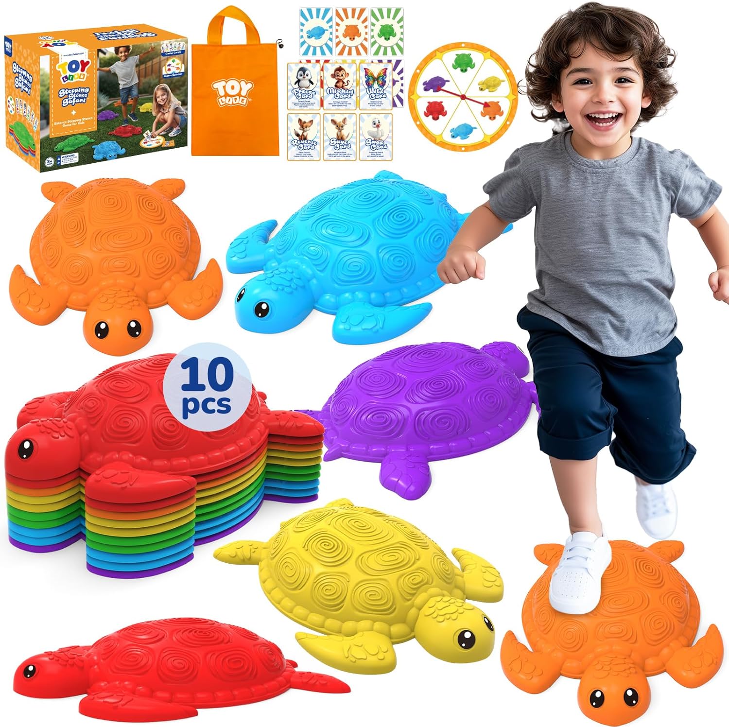 TOY Life 10 Pcs Turtle Balance Stepping Stone for Bahrain Ubuy