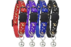 Cat Collar, Durable Breakaway Cat Collar with Bell
