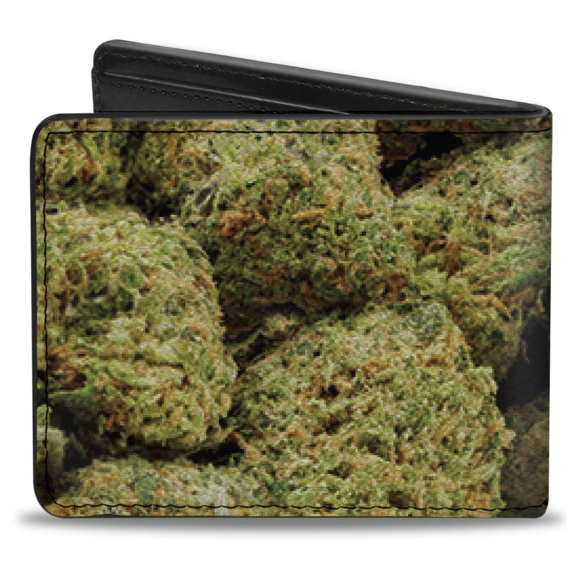 Buckle-Down Men's Bifold Wallet Weed, Multi, 4.0