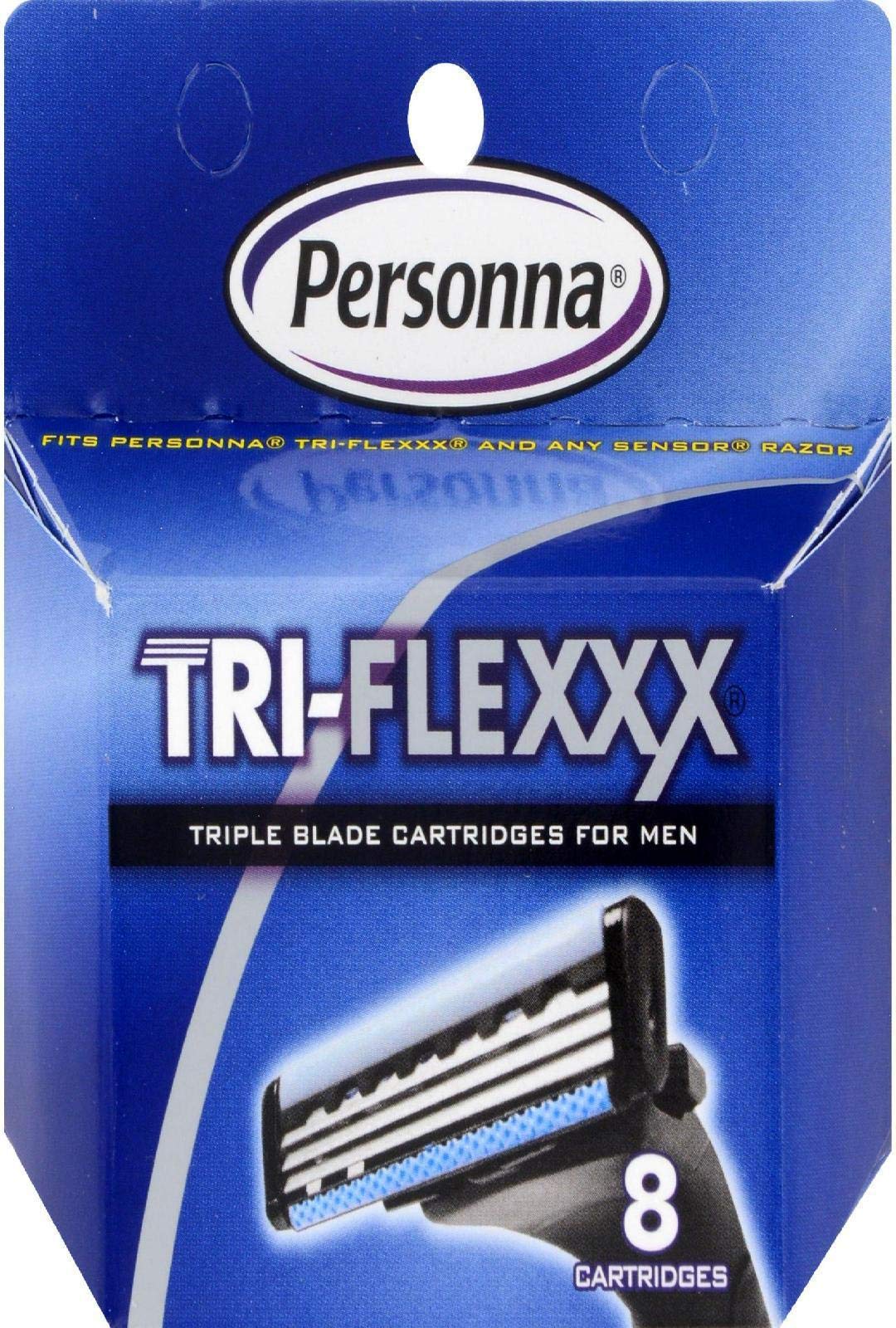 Personna Tri Flex Cartridge, 8 Count
