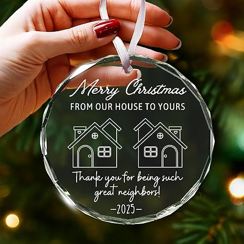 Miniatura 6 de Impresionante adorno para vecinos y amigos, único, el mejor regalo para la temporada de vacaciones, adecuado para expresar agradecimiento, adornos