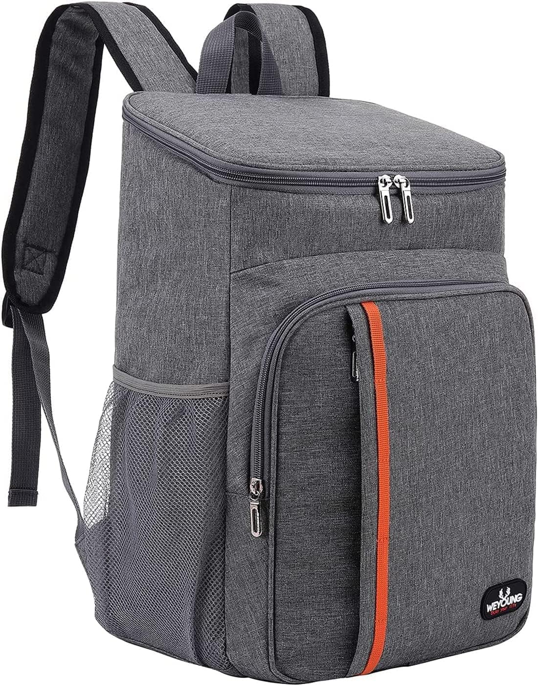 Sac à Dos Isotherme 24 L – Sac Isotherme Extra Large pour Pique-Nique, Sac à Dos étanche, ultralége,pour Hommes Femmes pour Camping (Gris)