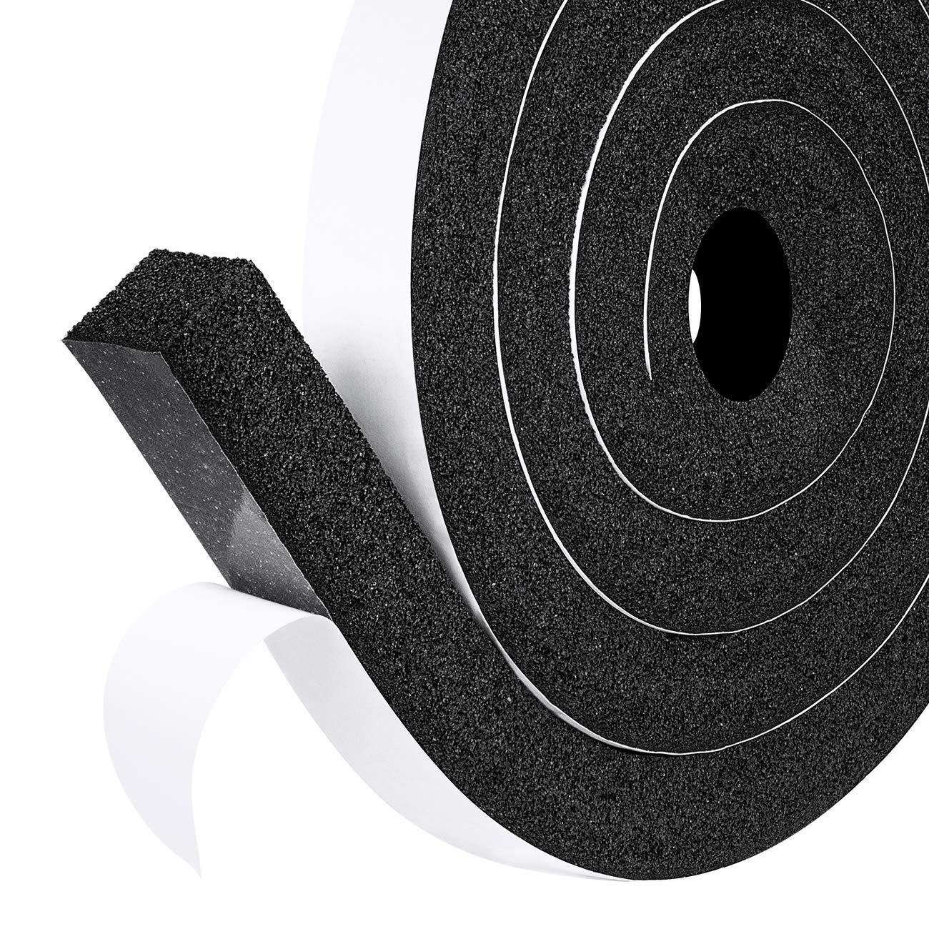fowong Foam Seal Tape, 25mm(Width) X 25mm(Thick), Open Cell and Low Density Door Insulation Strip High Resilience Air Conditioner Flame Resistance (2 Rolls with Total 4M Long)