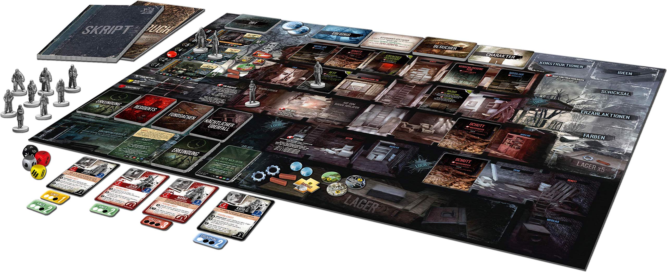 This War of Mine: Gra planszowa | Galakta | Niemiecki | Gra planszowa | dla 1-6 osób | od 18 lat