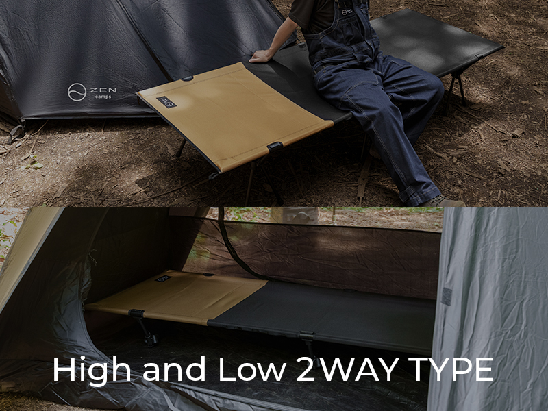 ZEN Camps ZEN BASE COT コット 2WAY ハイ/ロー ZEN Camps BASE COT コット 2WAY ハイ/ロー 1000D キャンプ