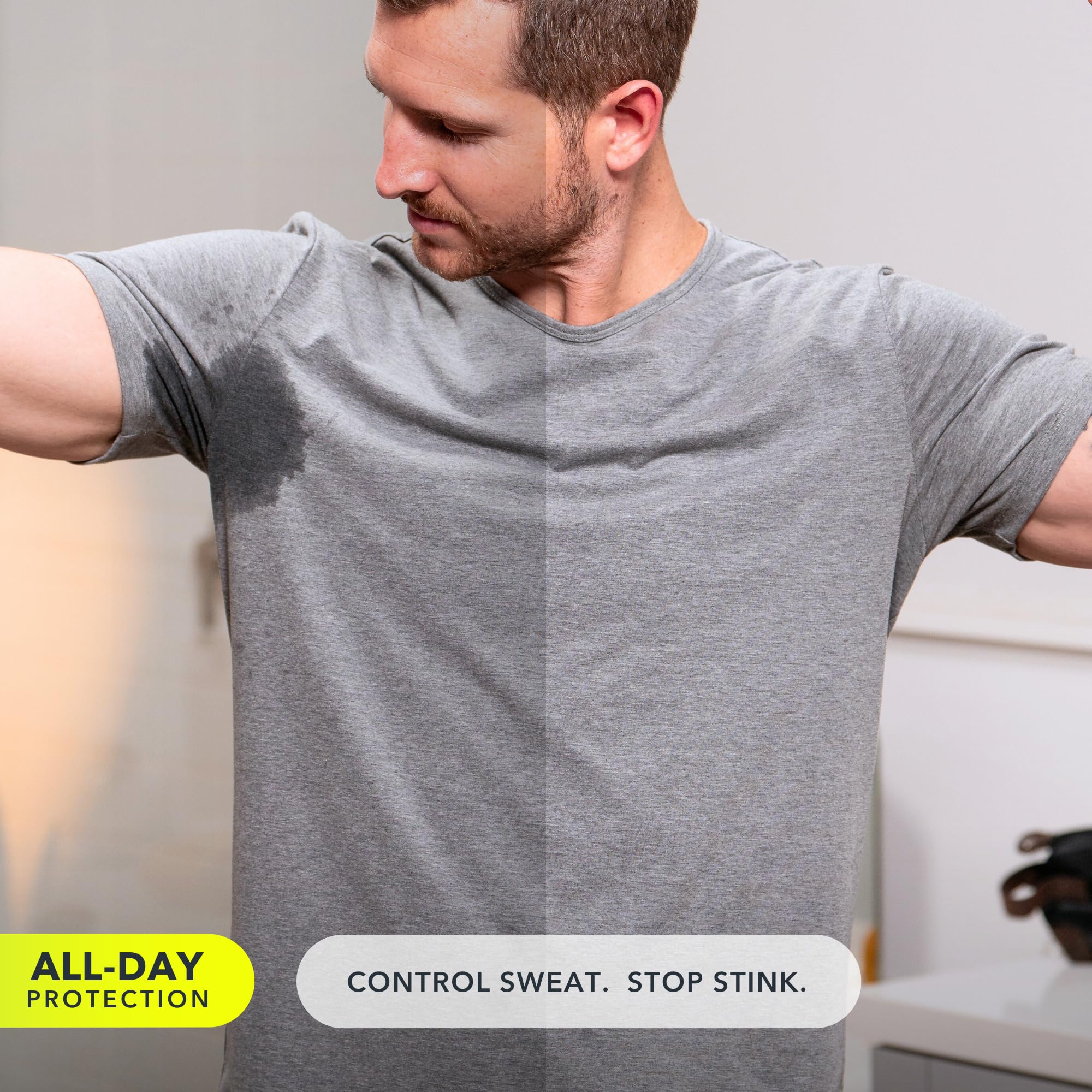 SweatBlock CLINICAL STRENGTH Deodorant Antiperspirant Solid for Men & Women - Clinical Protection for Sweat & Odor - Easy, Clean, Smooth Glide - Derma