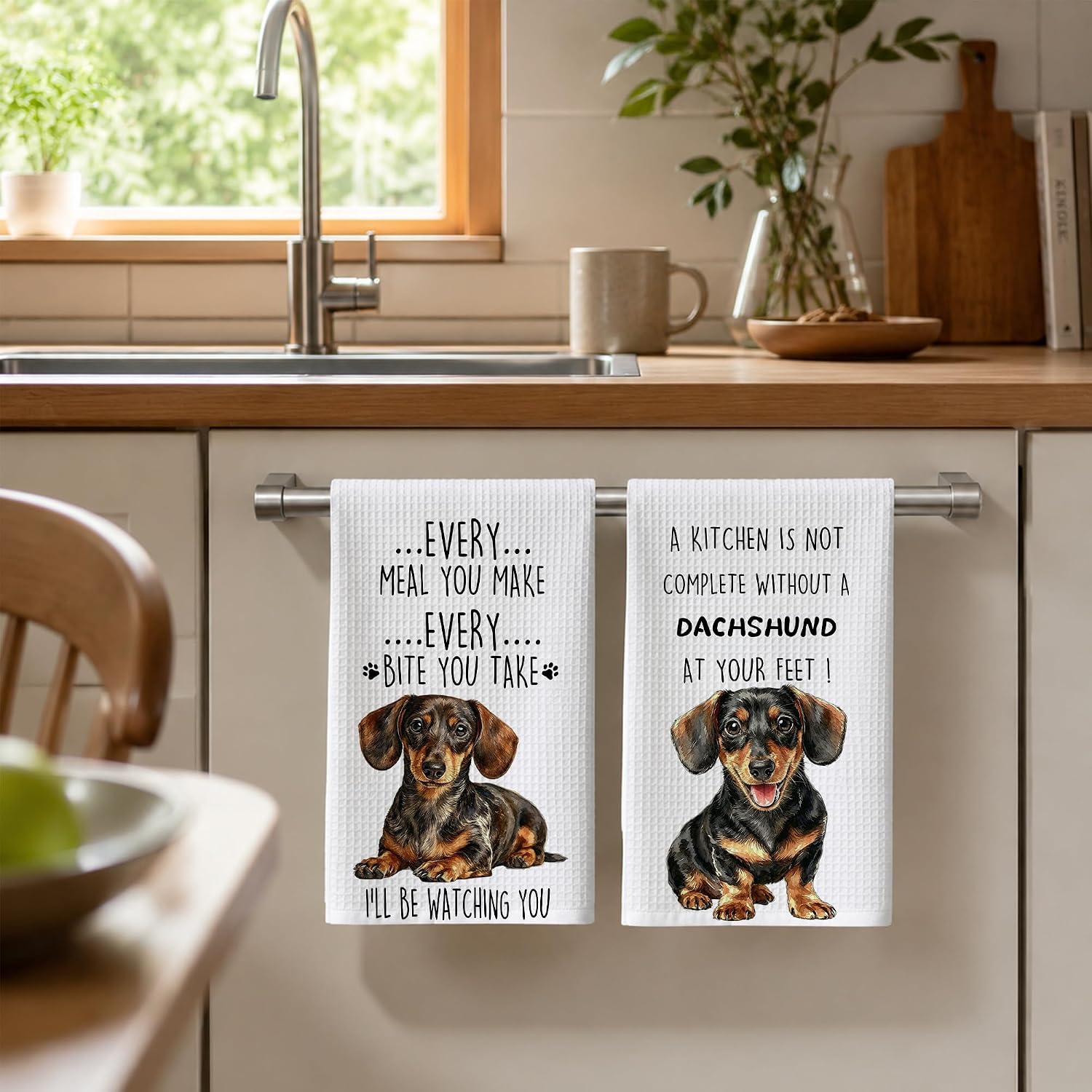 Dachshund Kitchen Towels Set of 2 image 4