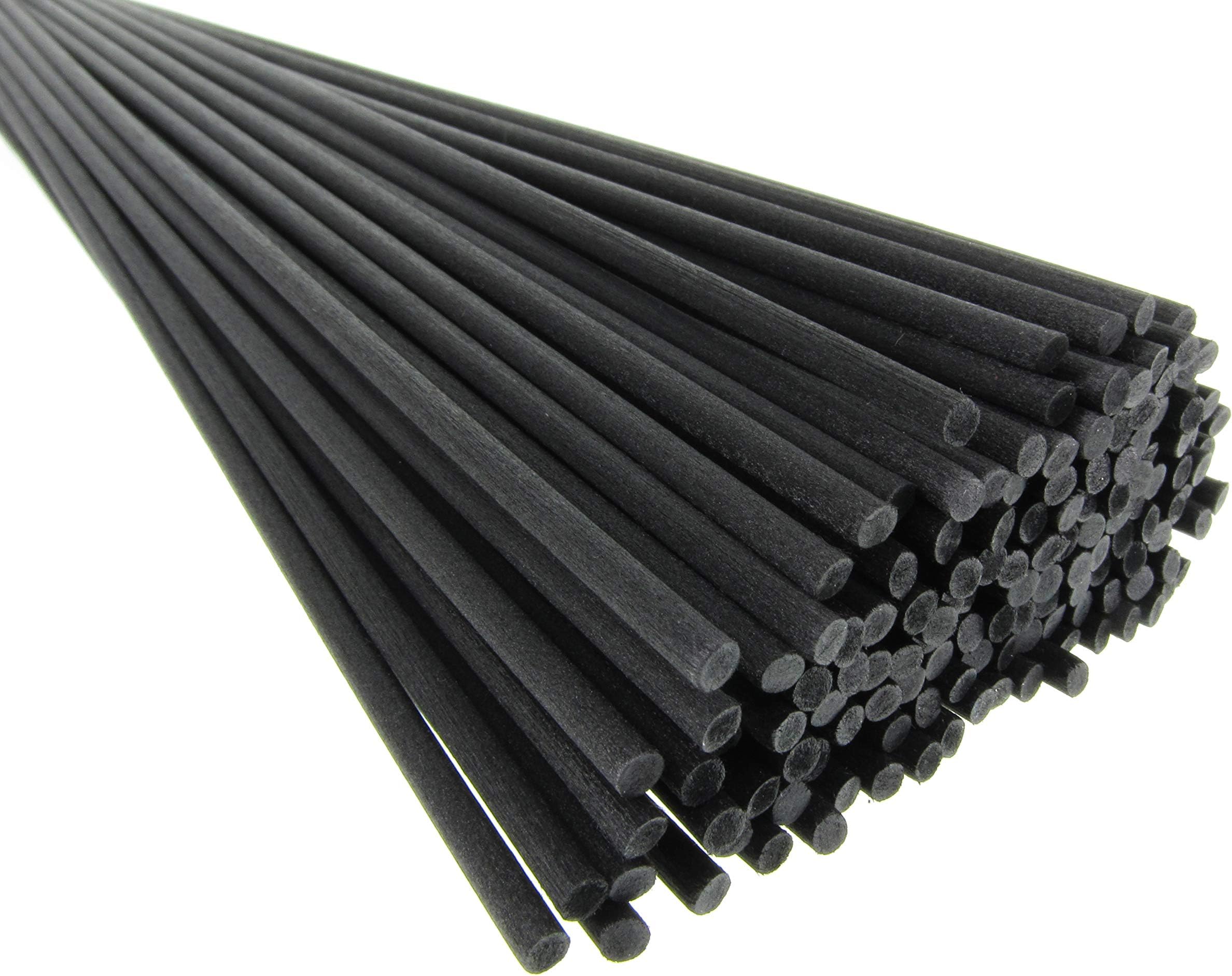 Breath Me TM Reed Diffuser Replacement Fibre Sticks 12" X 3mm-Black(25 Pcs)