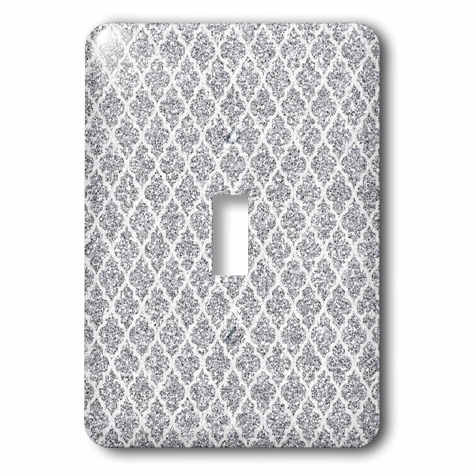 Interrupteur à bascule au design quatrefoil marocain effet paillettes éclatant