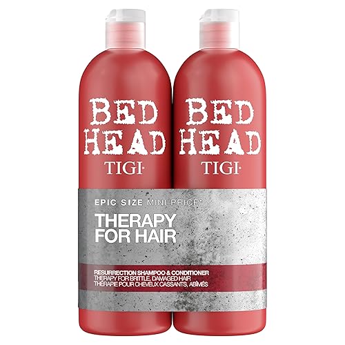 Tigi Bed Head Urban Anti+dotes Resurrection Champú y acondicionador de daño Nivel 3, 25.36 onzas (paquete de 2)