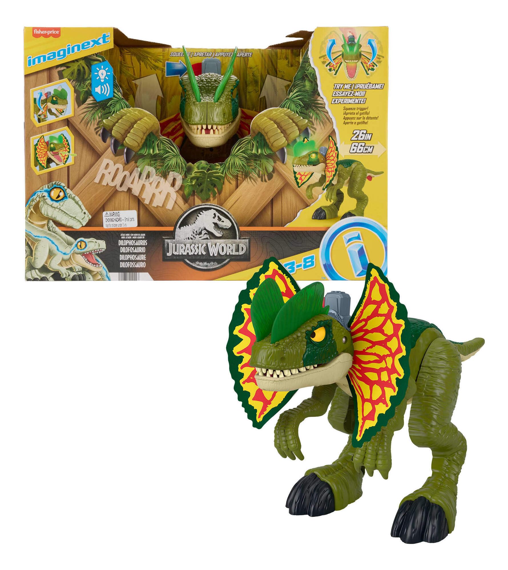 Fisher-Price Imaginext Jurassic World Dinosaur Toy Thrash Attack