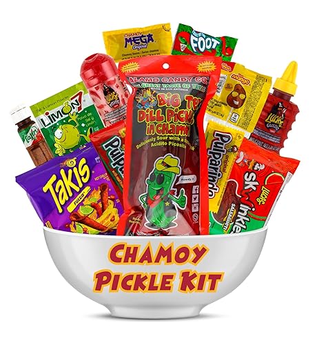 Miniatura 2 de Alamo Chamoy Pickle Kit, mezcla de dulces mexicanos lista para hacer la famosa tendencia de TikTok, incluye original Alamo Dill Pickle, Baby Lucas,
