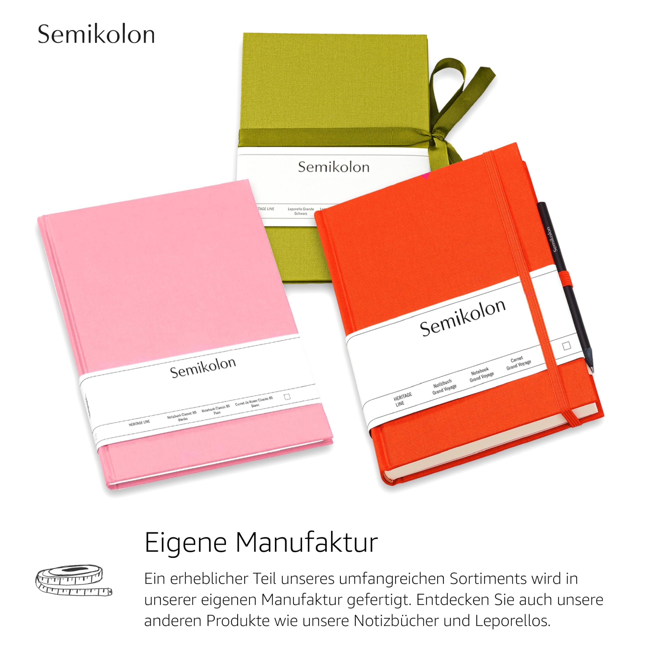 Semikolon 373050 Premium Aufbewahrungsbox One Line Edition - Geschenkbox Large 31 x 23 x 12 cm - Black