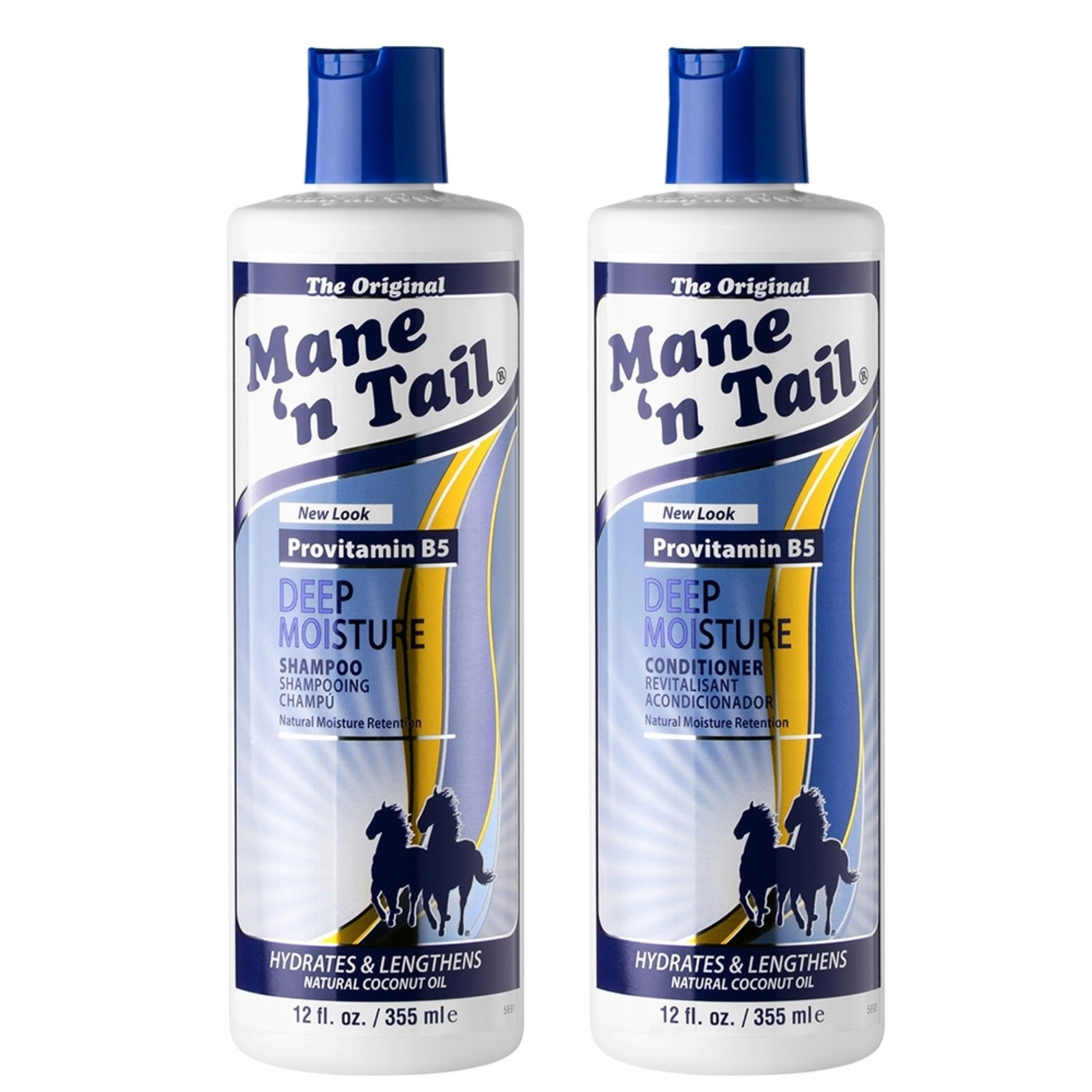 Mane 'n Tail Deep Moisture Retention Treatment Shampoo & Conditioner Twin Pack, Hydrates and Lengthens, Provitamin B5, 355 ml (Pack of 1)