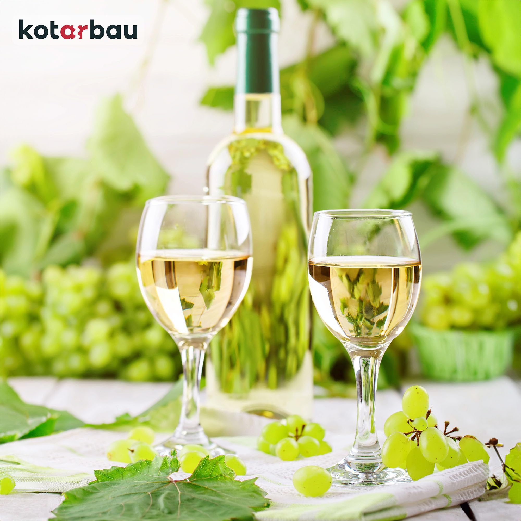KOTARBAU® zestaw 6 kieliszków do białego wina szkło 245 ml kieliszki do białego wina zestaw kieliszków do wina nowoczesne kieliszki do wina czerwone kieliszki do wina zestaw kieliszków do wina