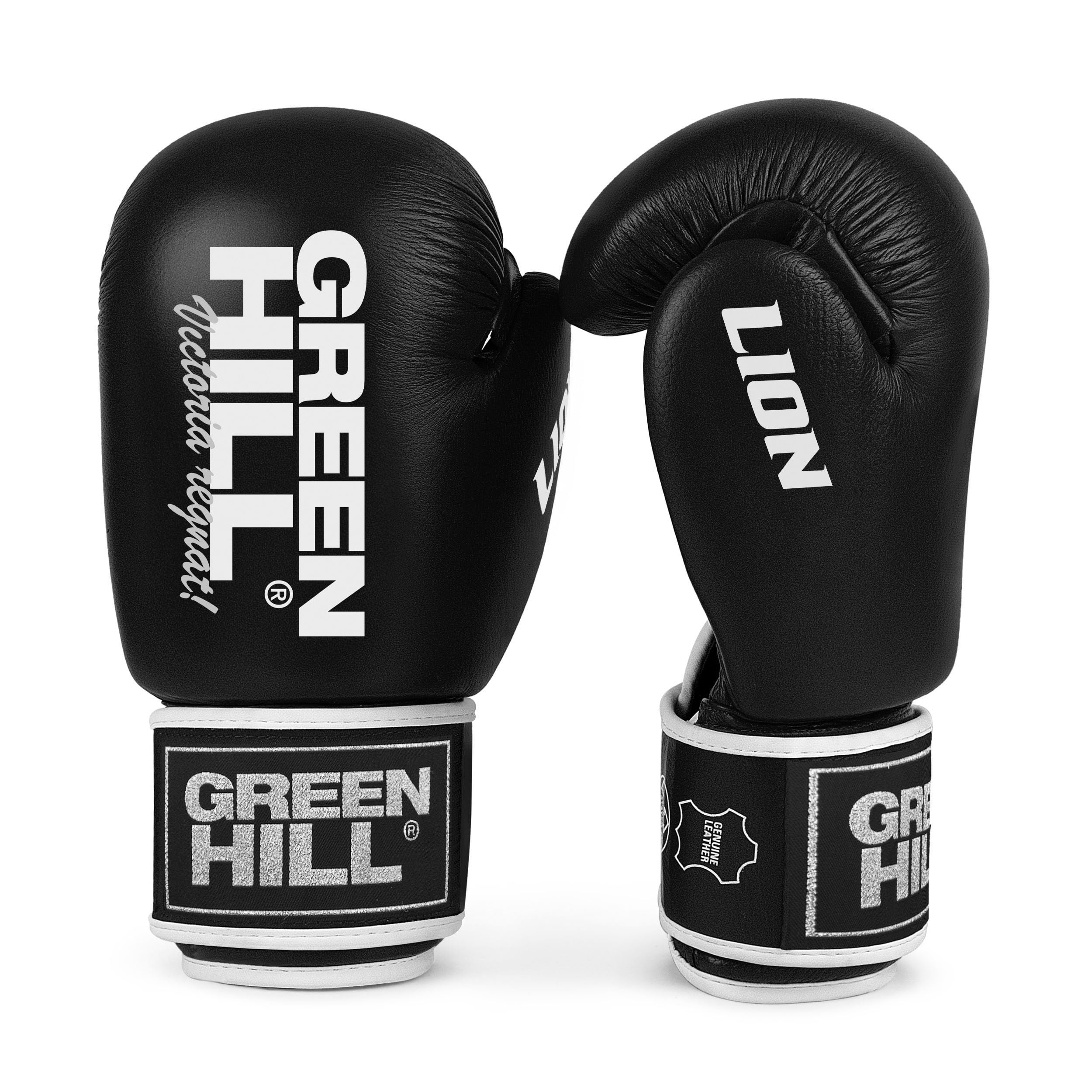 GREEN HILL Guanti Boxe Lion Pelle Antishock Pugilato