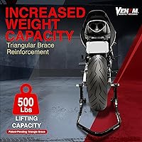 Vista 4 de Soporte trasero para motocicleta, soporte universal para rueda trasera de motocicleta, soporte de neumático de motocicleta compatible con Yamaha