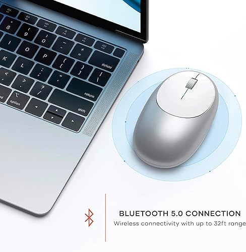 Miniatura 2 de Satechi Mouse para MacBook Pro - Mouse inalámbrico Bluetooth M1 con puerto recargable tipo C - Mouse Bluetooth para Mac, Mac Mini, iMac ProiMac,