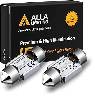 Alla Lighting DE3022 DE3175 LED Bulb Xtremely Super Bright 31mm CAN-BUS Festoon DE3021 3175 6428 3030 SMD Cars Trucks LED Interior Dome Map Trunk Step Courtesy Lights, 10000K Blue - coolthings.us