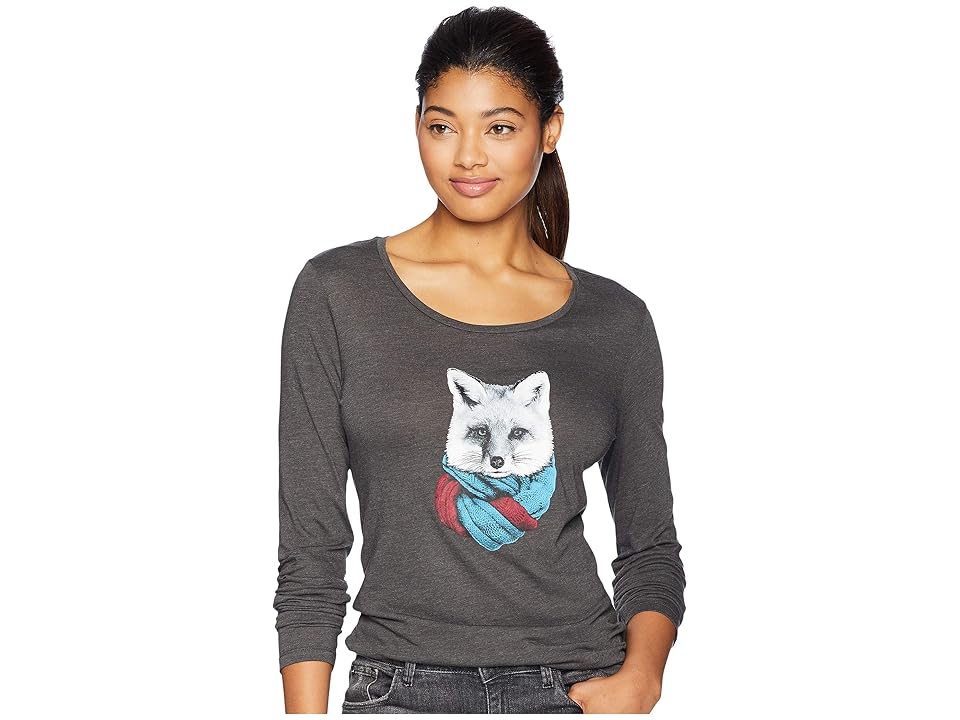 

Columbia Little Foxytm Long Sleeve Tee (Charcoal Heather) Women's Long Sleeve Pullover