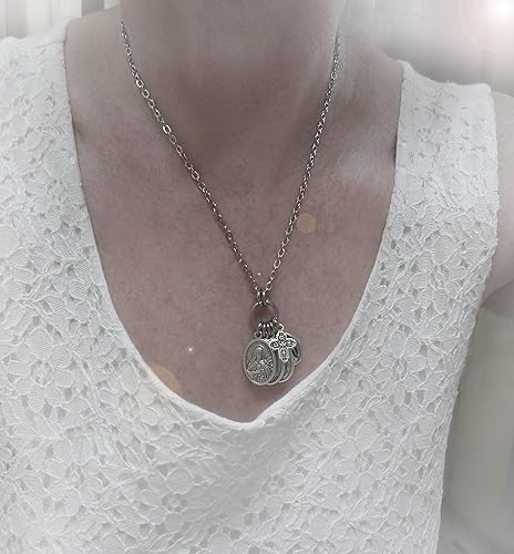 Miniatura 9 de Collar Virgen de la Caridad del Cobre, llavero o clip, Patrona de Cuba, Regalo Virgen María