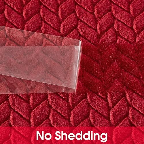 Miniatura 7 de HOMEIDEAS Manta Sherpa tejido jacquard forro polar acogedora para sofá cama extra suave y cálida manta de felpa