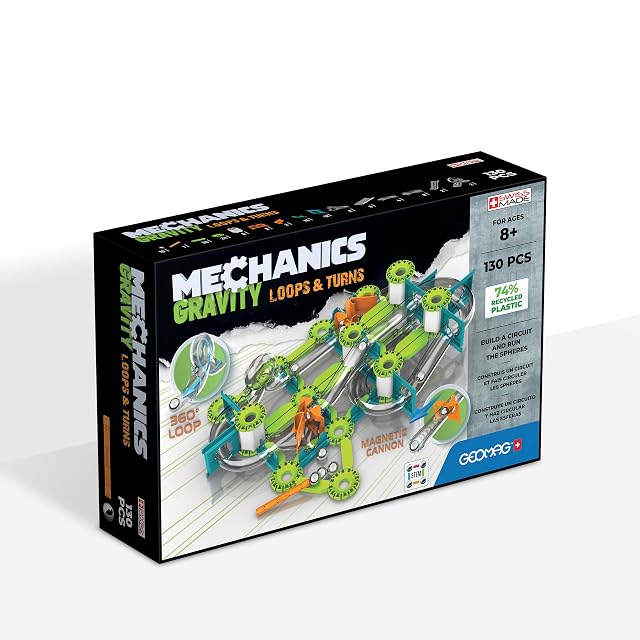 Geomag - Mechanics Gravity Loops & Turns - Juego Educativo y Creativo para Niños