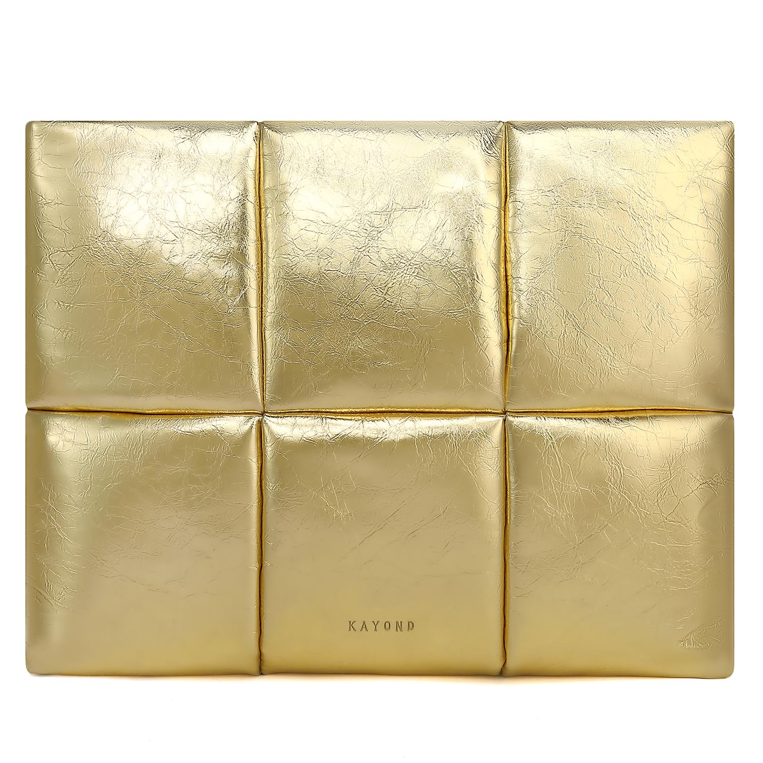 KAYOND Custodia per laptop da 15-16 pollici per MacBook Air 15 M4/M3/M2 2025-2023e MacBook Pro 16" M4 2024, custodia in pelle PU, oro