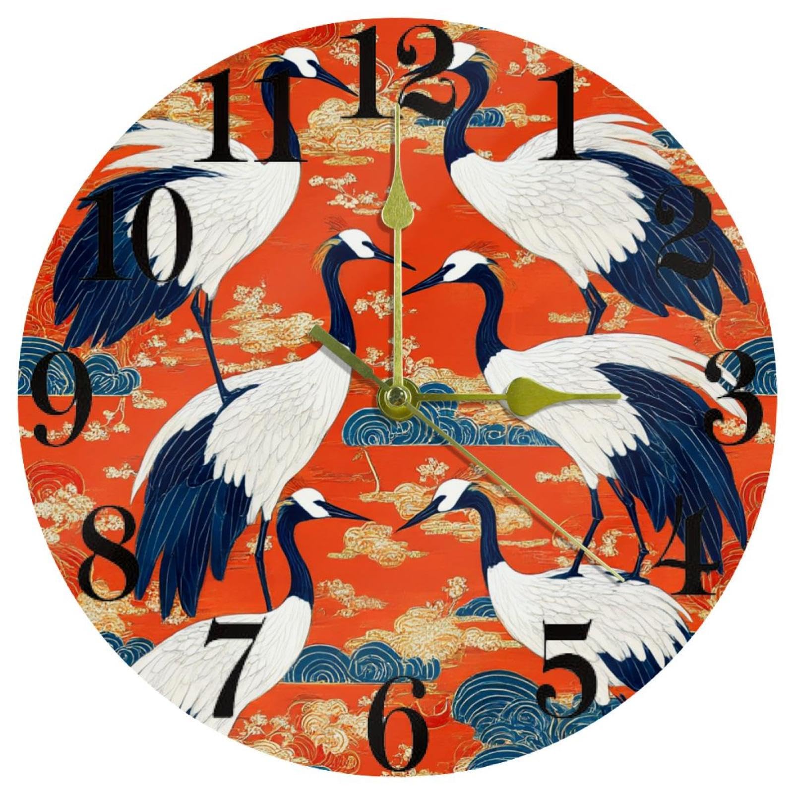 Horloge murale à quartz mécanique sans tic-tac pour un sommeil apaisé
