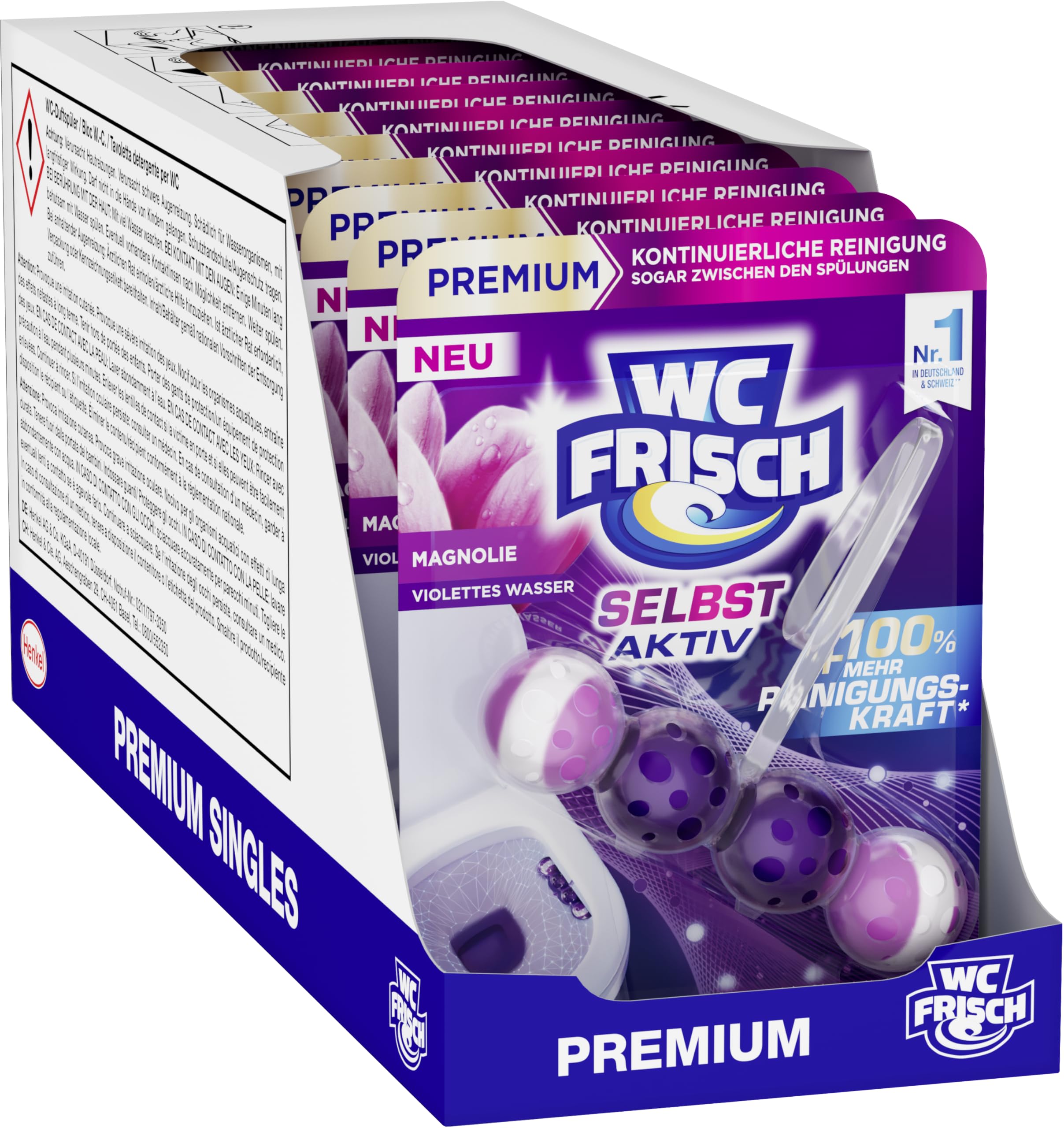 WC Frisch Selbst Aktiv Magnolija osvježivač kamenje 10x50g