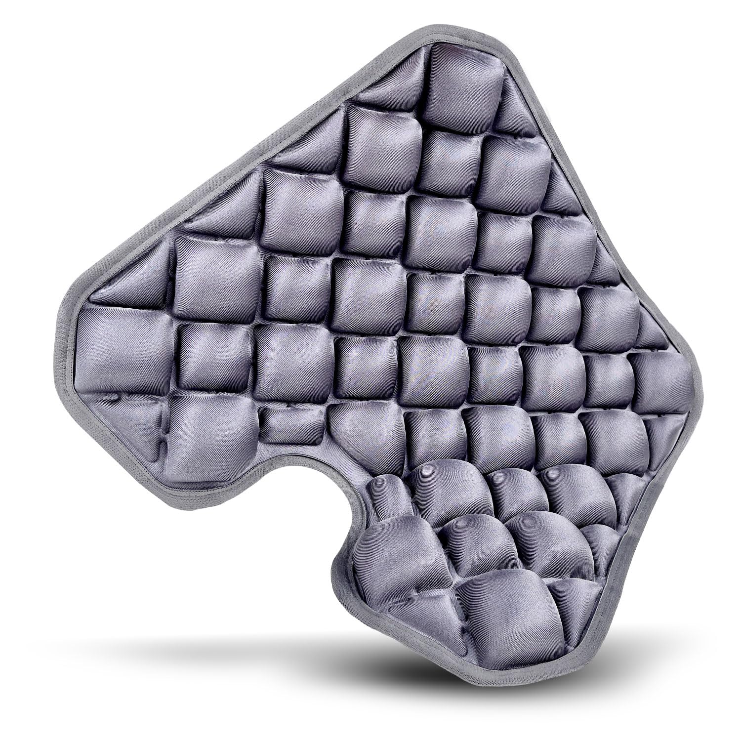 Potelane Inflatable Seat Cushion for Long Flights, Travel Airplane Seat Cushion with High-Low Air Cell Structure, Lightweight Pressure Relief for Office, Car & Wheelchair Sitting 42x40cm