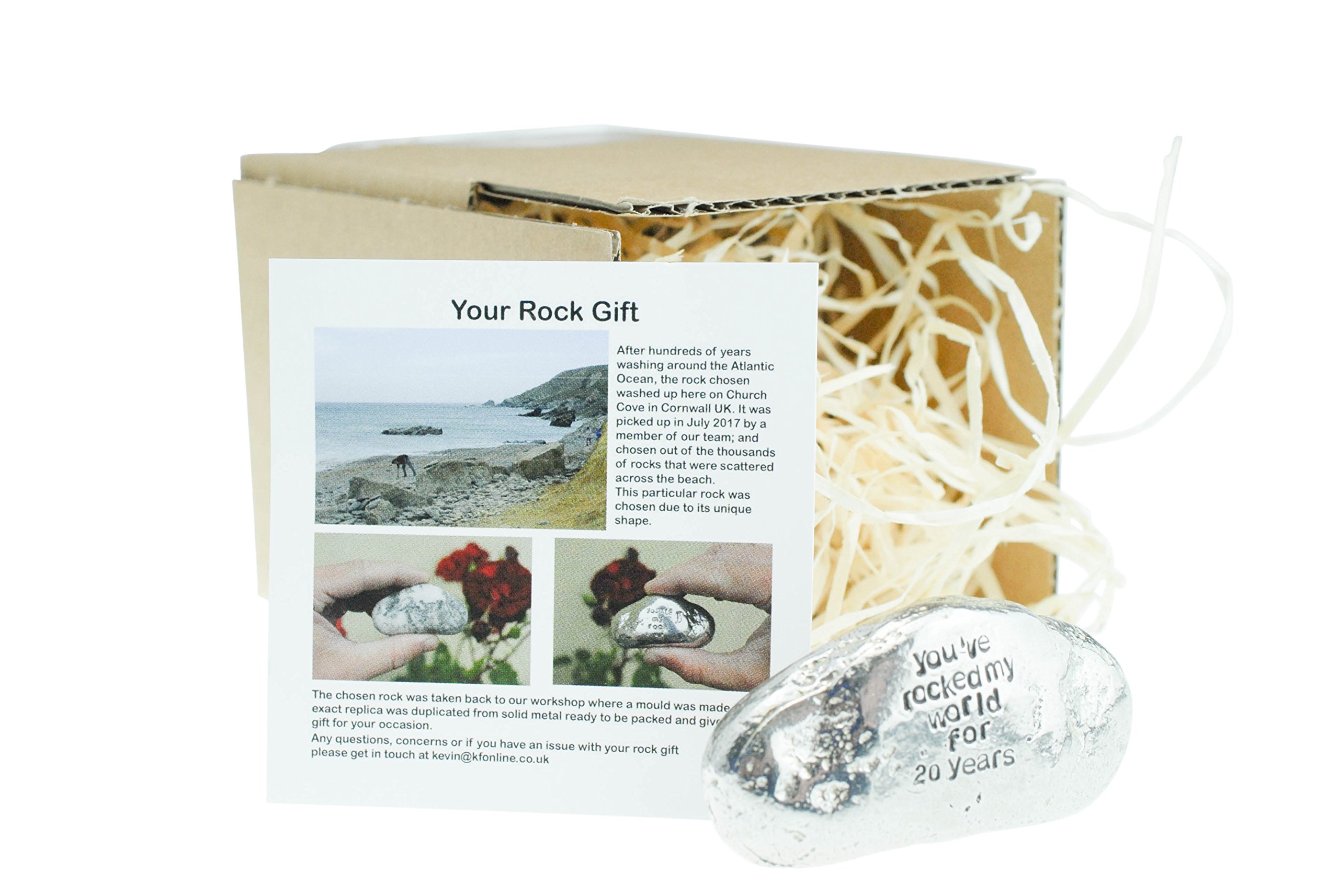 You have Rocked My World pour 20 ans : le symbole en métal massif d'un amour inébranlable