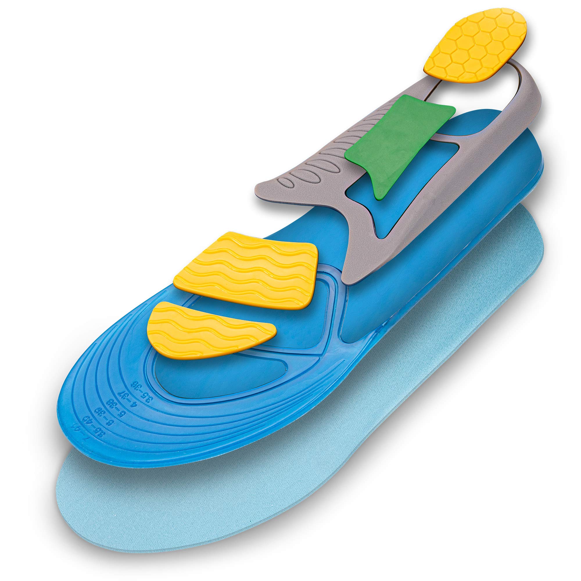 SULPO Semelles Intérieures Gel Silicone Fines – Aération Optimale, Anti-Transpiration, Confort Quotidien Et Sport – Homme & Femme (37-46)