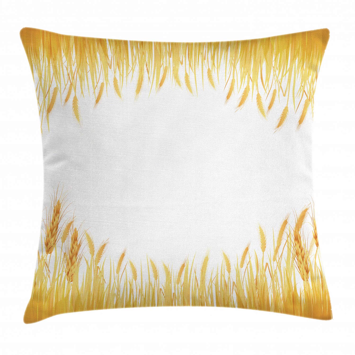 Abakuhaus Harvest Throw Pillow Cushion Cover Crop Rice Field Frame