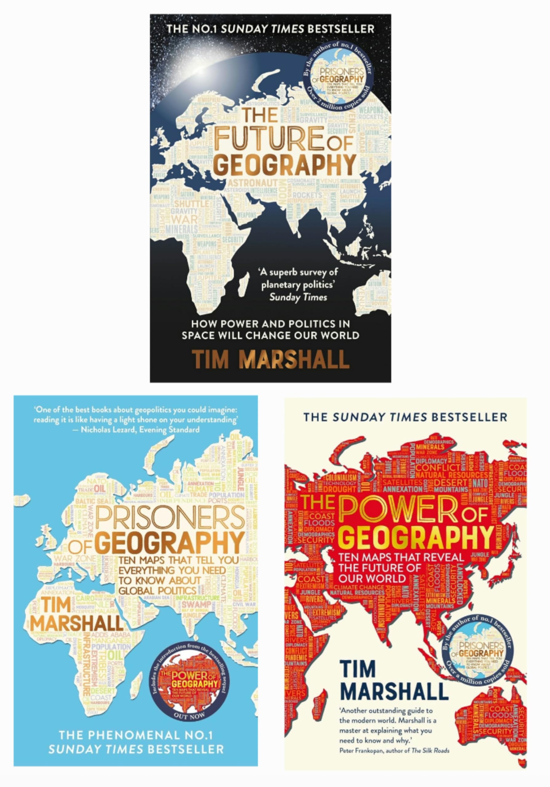 Prisoners of Geography, The Power of Geography, The Future of Geography 3 Book Set Collection Paperback – 10 Jan. 2023