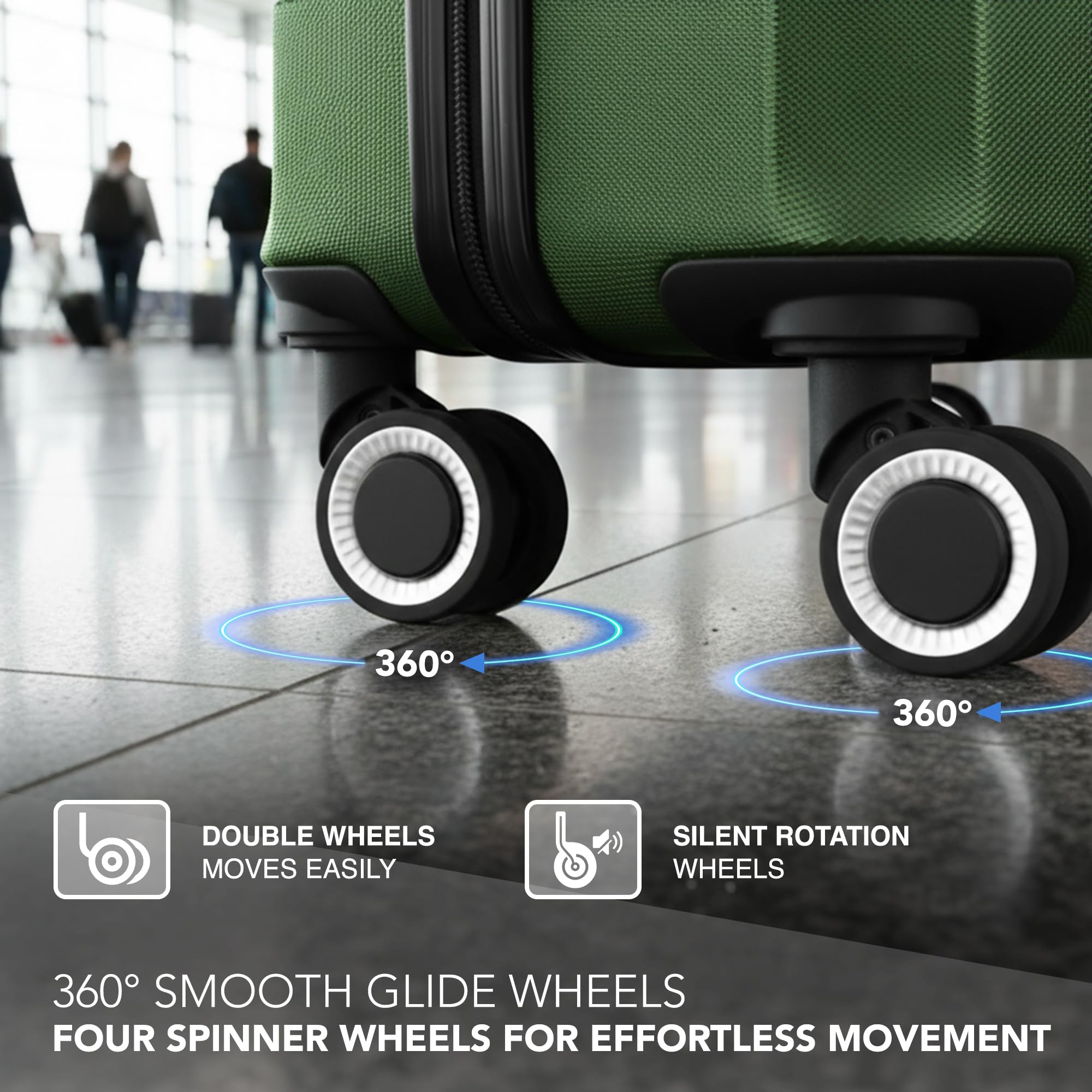 LUGG - Jetset 40cm Suitcase - 40x30x20cm- Ryanair Compatible - Underseat Size - Hard Shell ABS - Spinner & Removable Wheels - Lightweight Travel Luggage- Cream/Brown — view 55