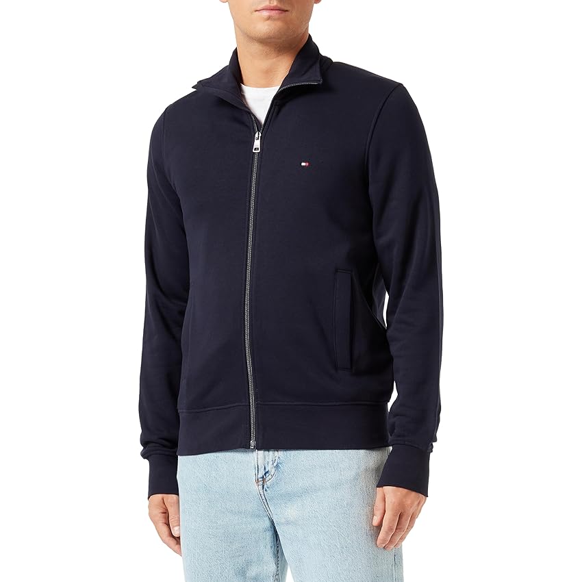 Immagine del prodotto Tommy Hilfiger Im Na Bandiera Logo Stand Zip Thru Maglie Pesanti, Desert Sky, TUTTE LE TAGLIE