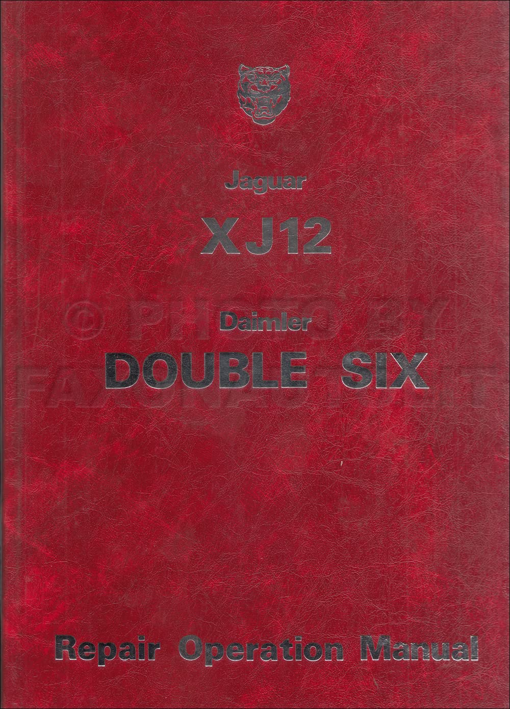 Jaguar XJ12 Series 2 Daimler Double Six Series 2 Repair Operation