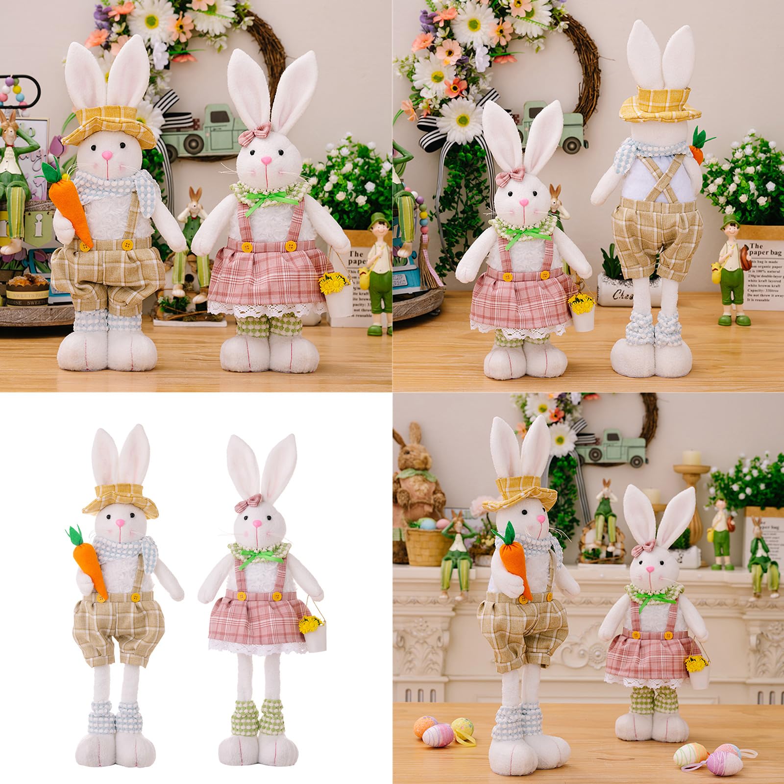 Piccola bambola pasquale delicata per gli appassionati festa di primavera decorazioni pasquali coniglietti di campagna statue decorazioni pasquali
